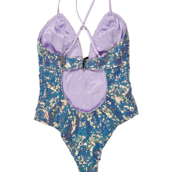 For Love and Lemons Glimmer Sequin Bodysuit - Picture 9 of 9